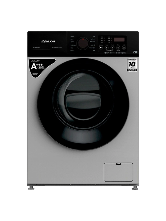 Стиральная машина Avalon AVL-WM 1410 S, 6 кг, инвертор, серая, фронтальная, LED - 