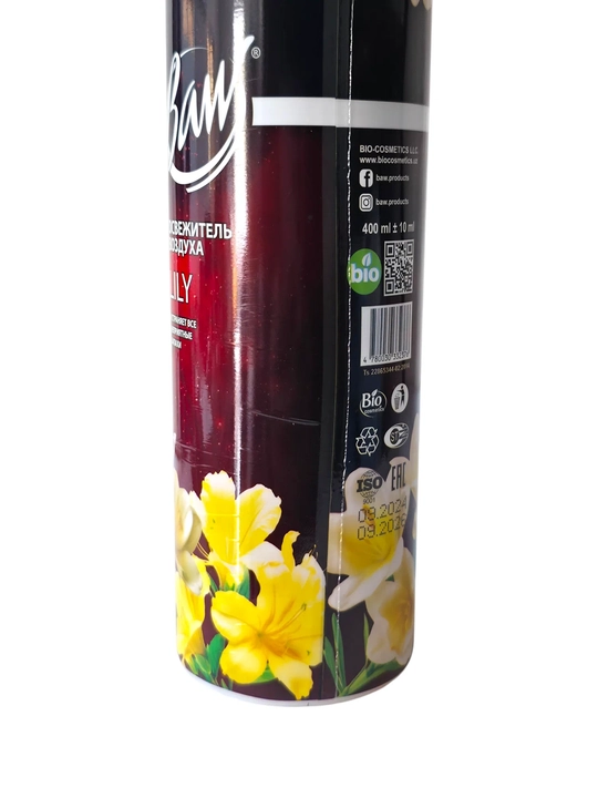 Uy, ofis va avtomobil uchun havo yangilagich "Baw" - universal, 400 ml