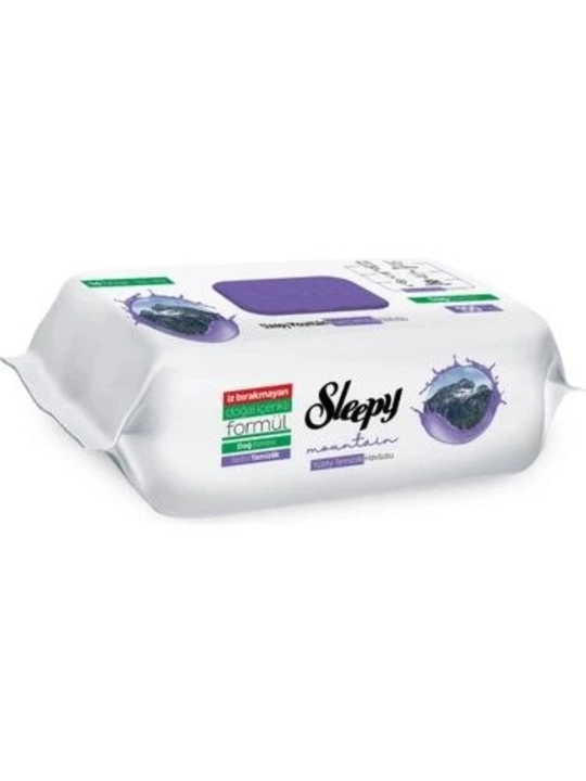 Sleepy xushbo‘y hidli sirkali nam salfetkalar, tozalash uchun nam salfetkalar, 100 dona