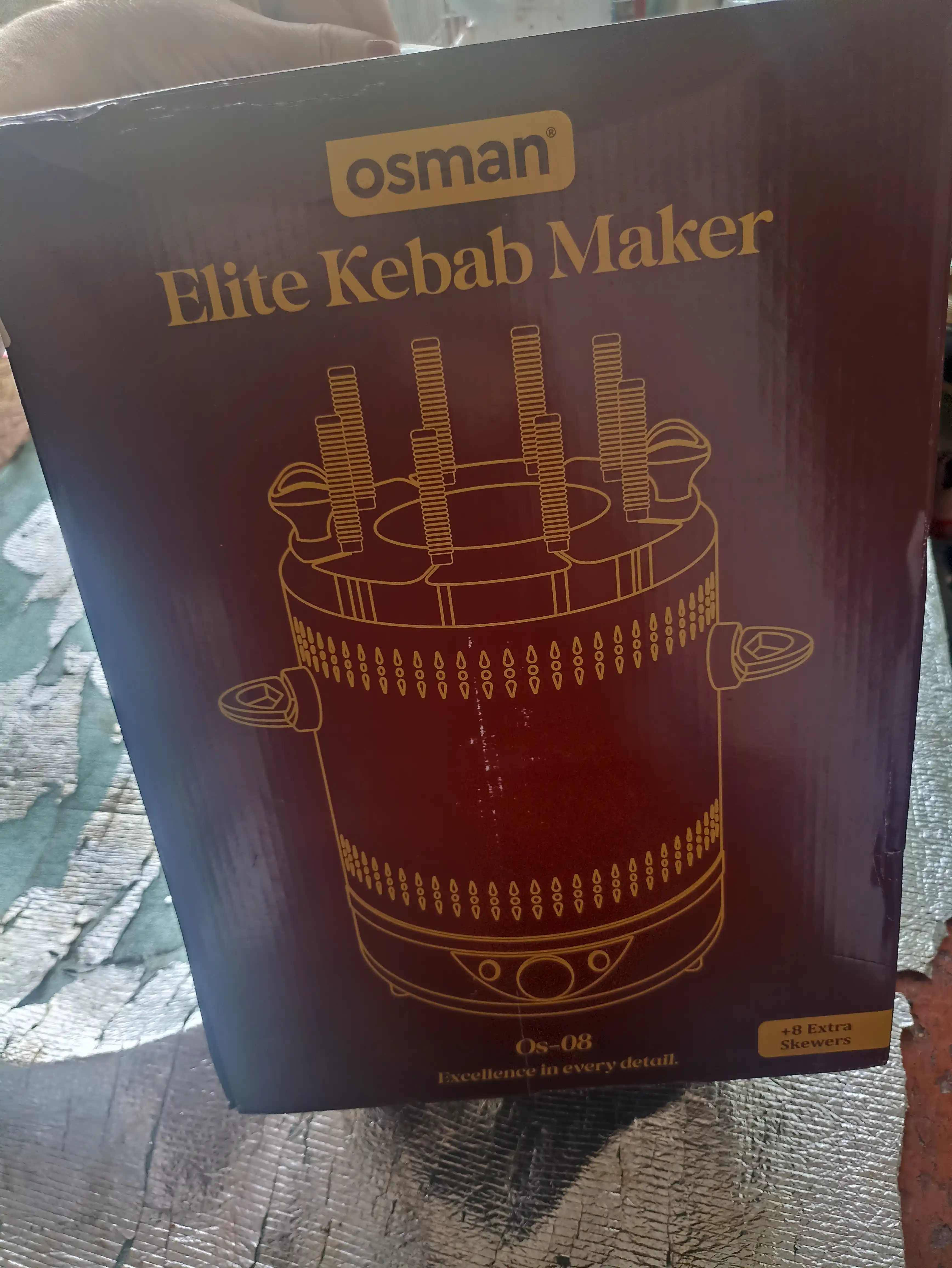 Elektr kabob pishirgich, 8+8 shampuri, Osman OS-08