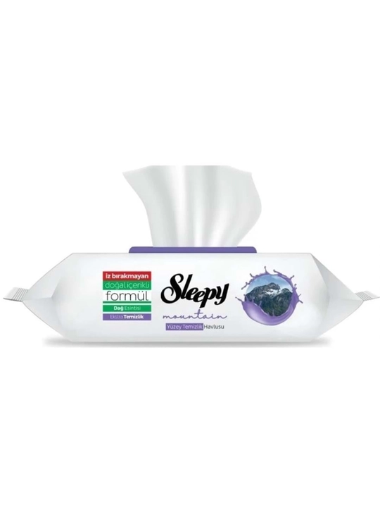 Sleepy xushbo‘y hidli sirkali nam salfetkalar, tozalash uchun nam salfetkalar, 100 dona