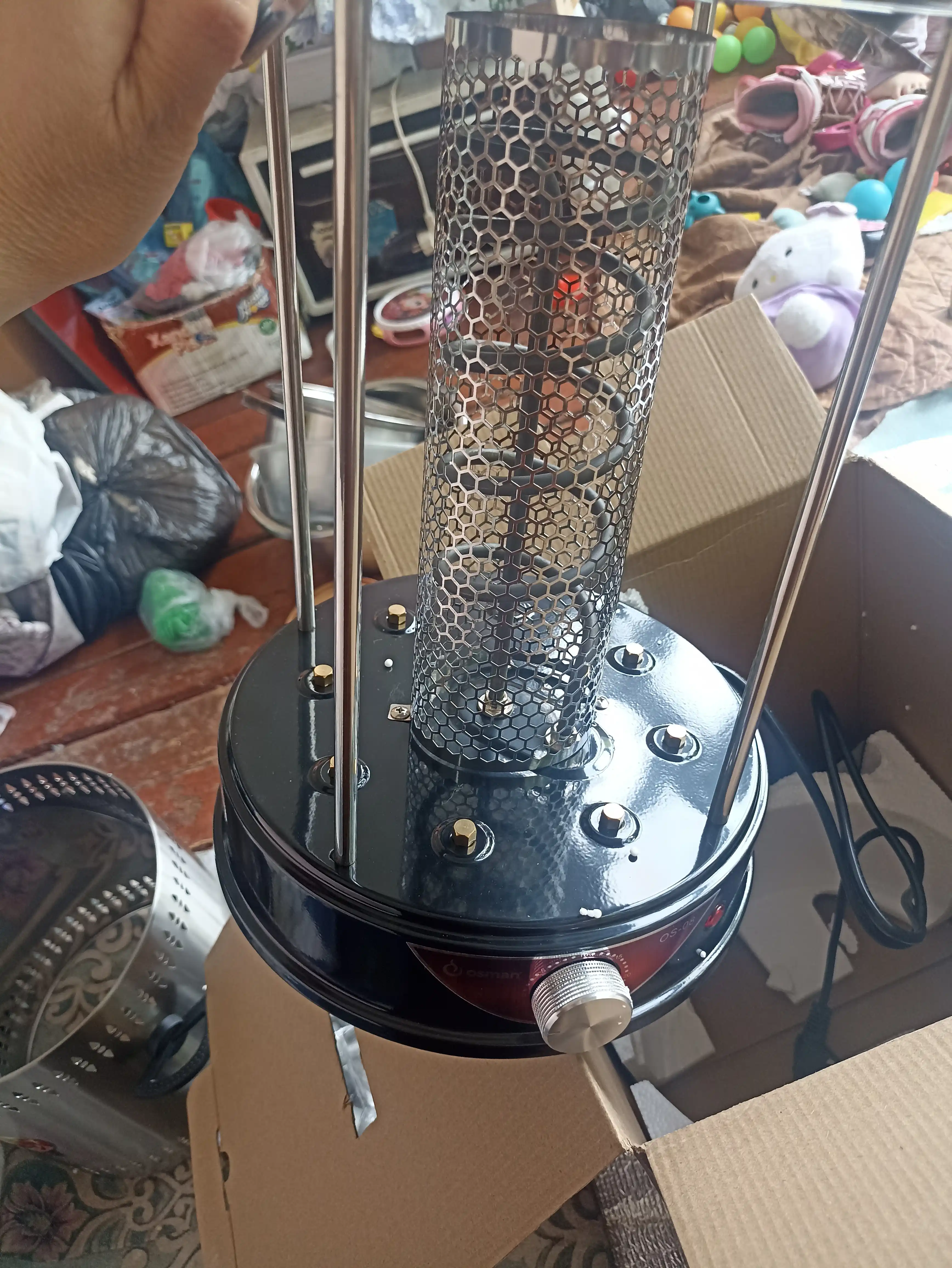 Elektr kabob pishirgich, 8+8 shampuri, Osman OS-08