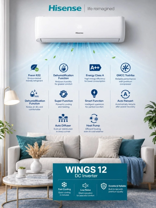 Кондиционер Hisense WINGS 12 DC Inverter