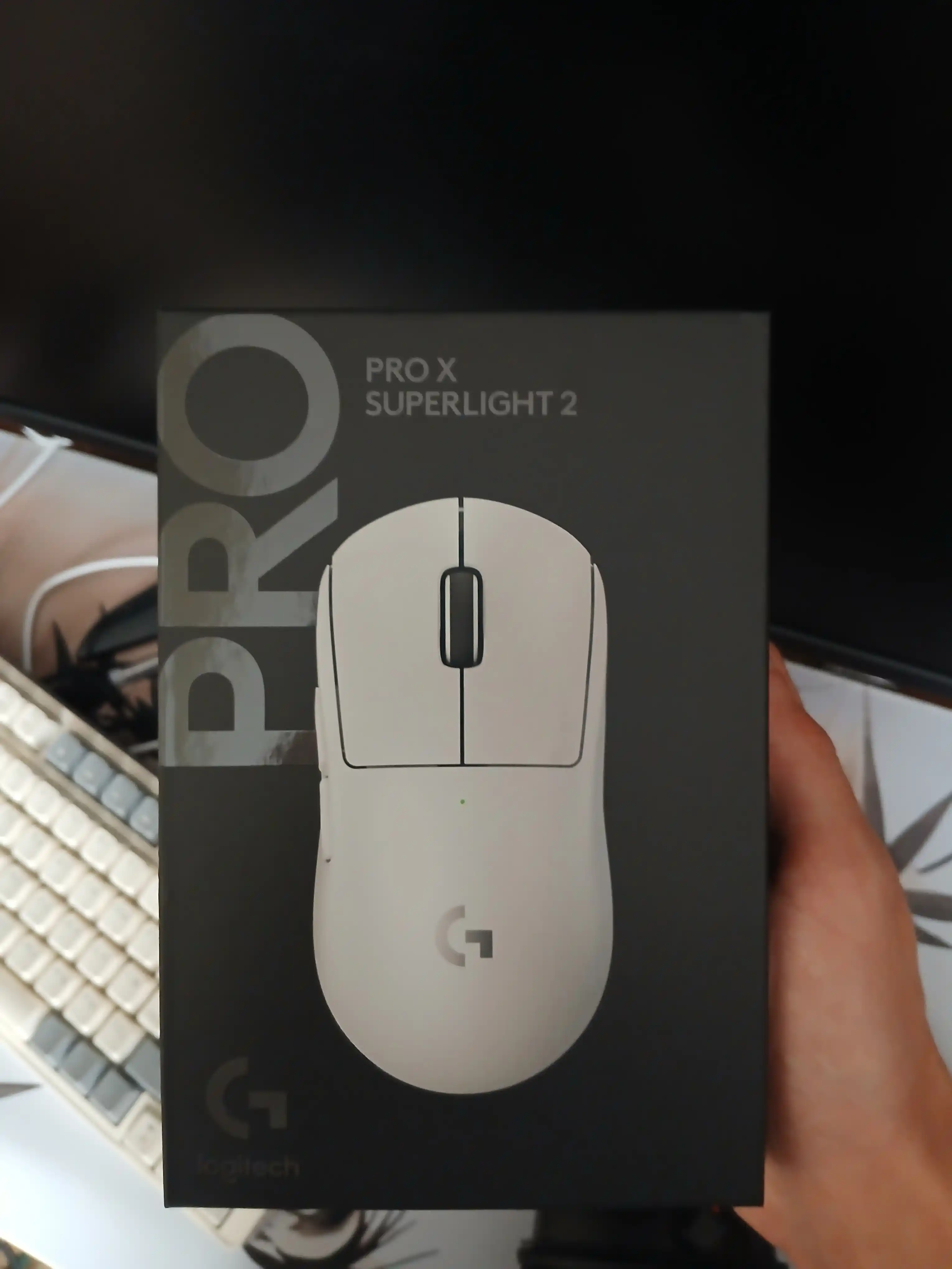 Logitech G Pro X Superlight 2, 44000 DPI, Lightspeed simsiz o'yin sichqonchasi