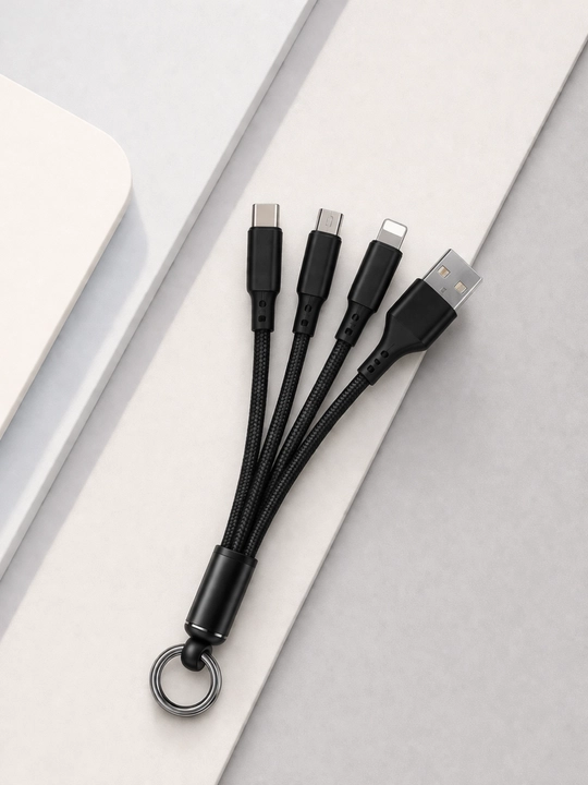 3in1 USB Кабель JKK-K01 – Type-C, Micro USB и Lightning Быстрая Зарядка