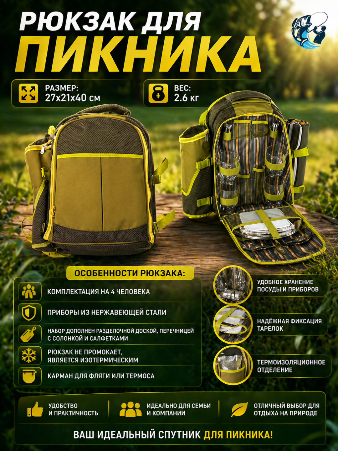 Рюкзак для пикника - 
