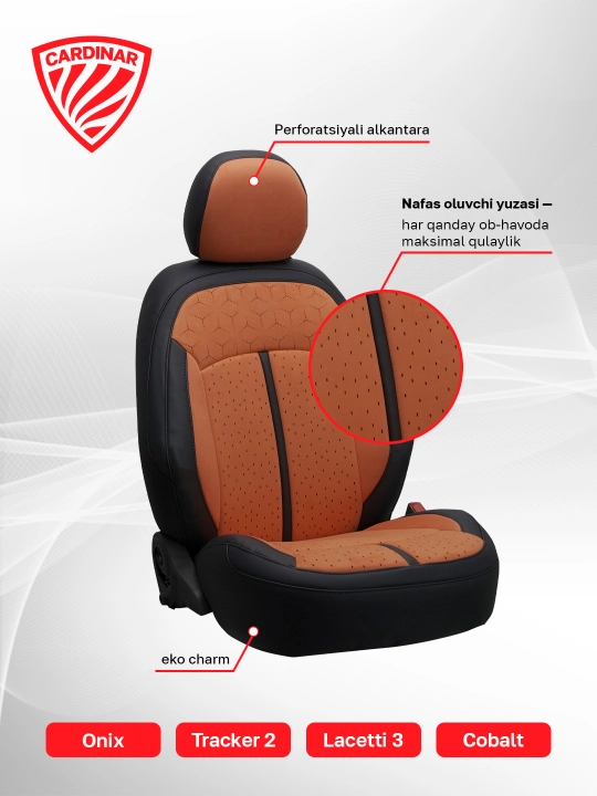 Cardinar AMG Cobalt va Gentra saloni uchun g‘iloflar
