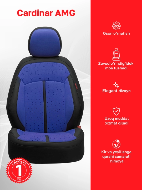 Cardinar AMG Cobalt va Gentra saloni uchun g‘iloflar