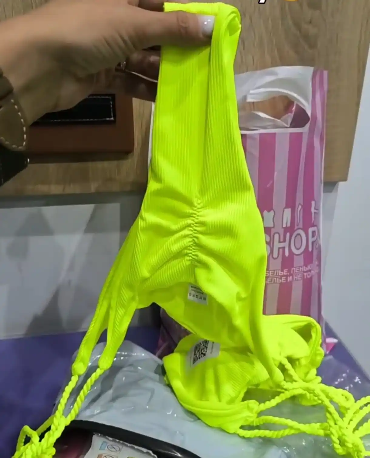 Ayollar uchun uchburchak kosali bikini, string tursiklar, alohida, 6 rangda