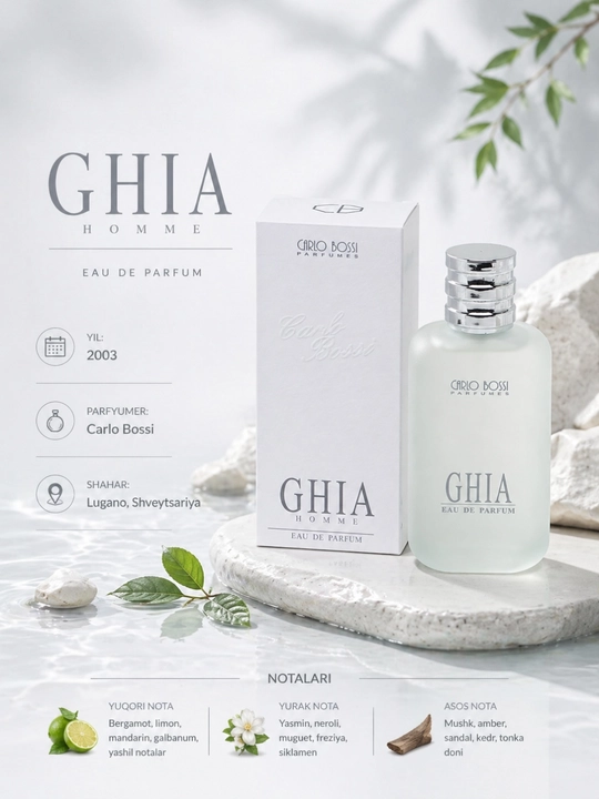CHIA homme, элегантный мужской парфюм, 100 мл