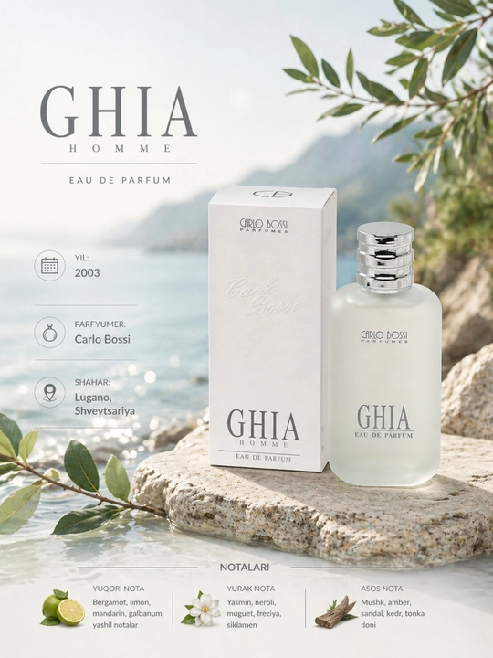 CHIA homme, элегантный мужской парфюм, 100 мл - 