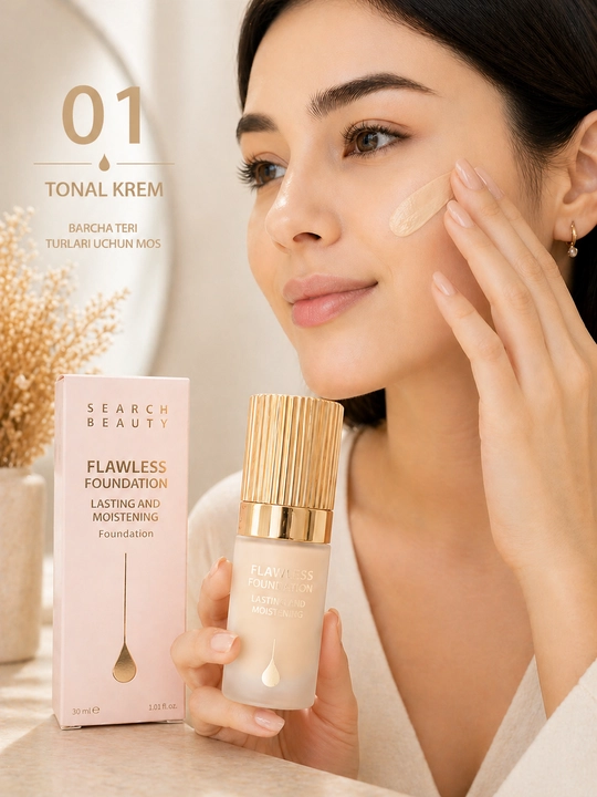 Tonal krem 01 va 02 – tabiiy ko‘rinish beruvchi yuz kremi