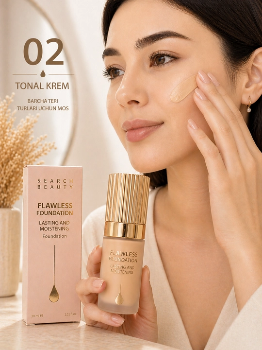 Tonal krem 01 va 02 – tabiiy ko‘rinish beruvchi yuz kremi