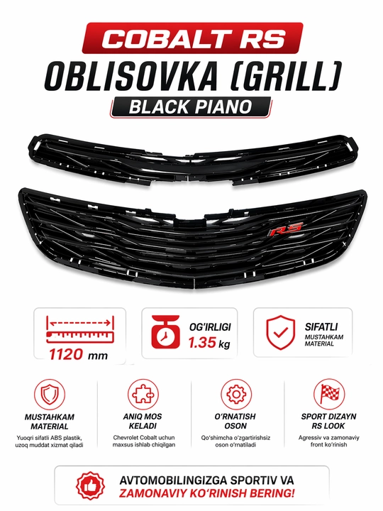 Cobalt RS oblisovka (Black Piano)