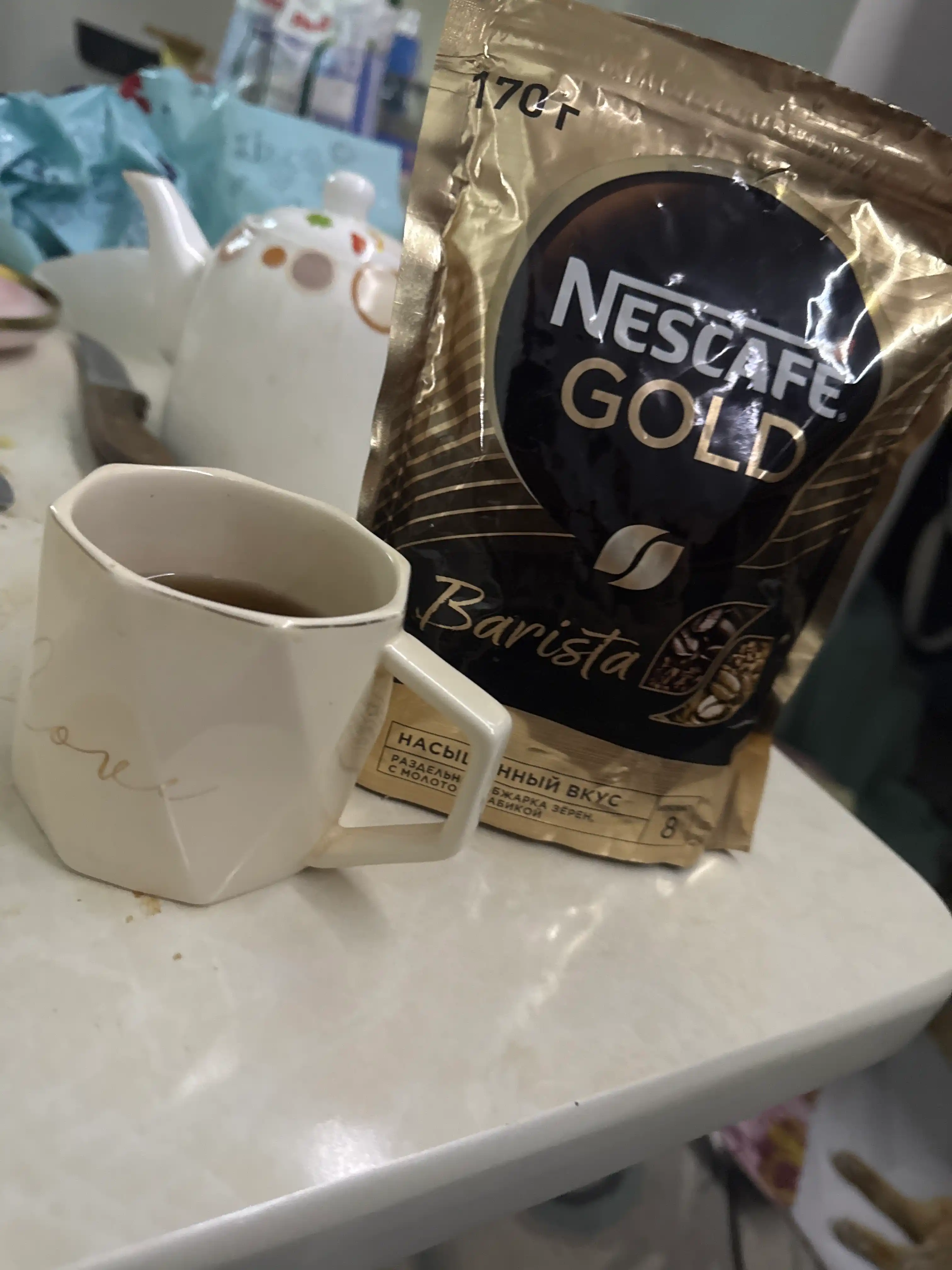 Кофе растворимый Nescafe Gold Barista, мягкая упаковка, 170 гр