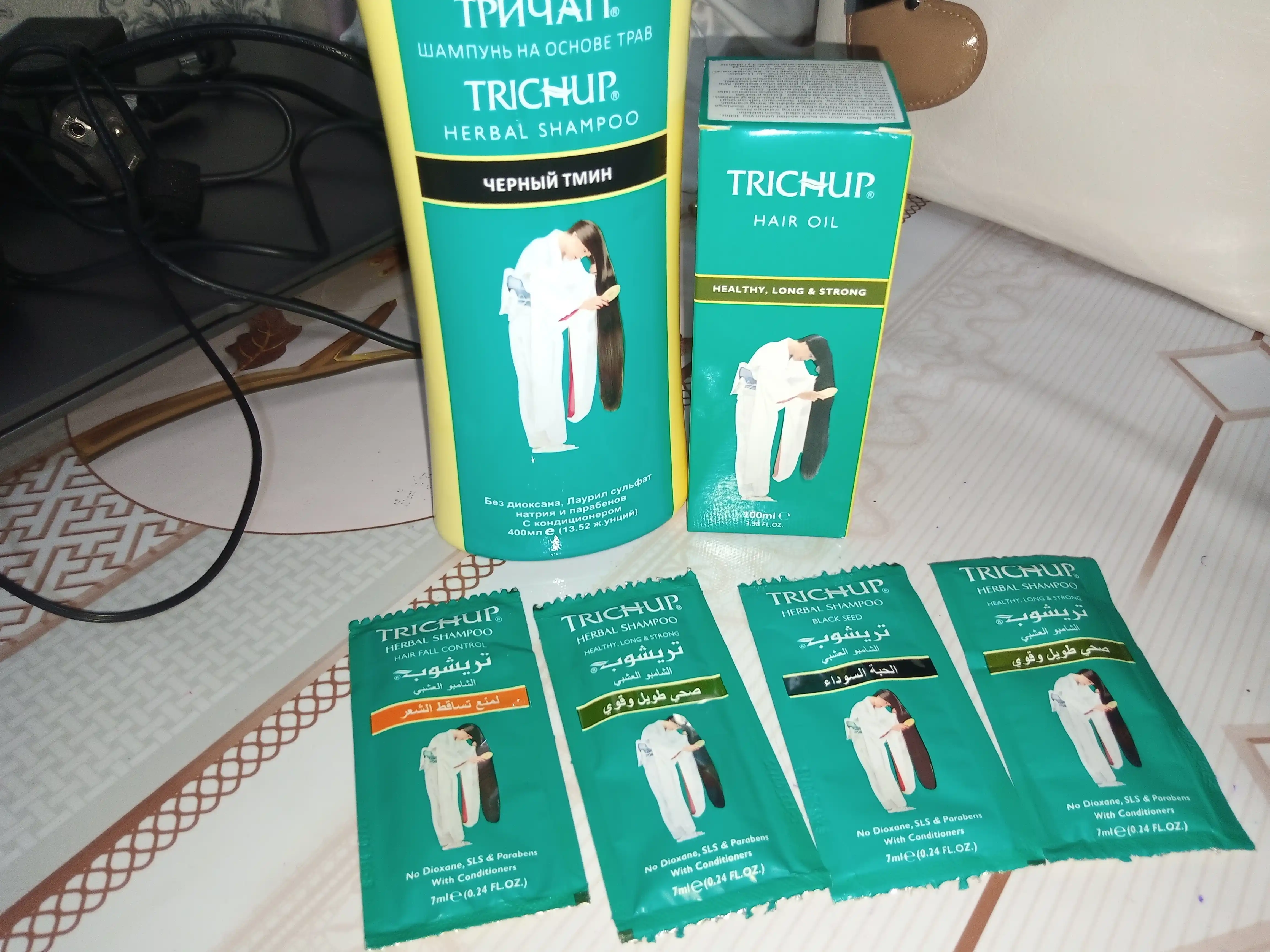 Soch to'kilishiga qarshi va sog'lom, uzun va baquvvat va usmali Trichup yog'i, 100 ml