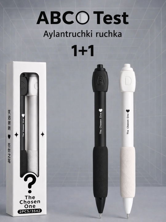 ABCD test aylanuvchi ruchkalar 1+1 - 