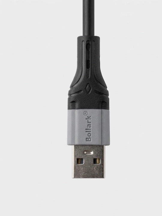 Bollark Type-C USB-C qora kabel tez va turbo zaryad 1.2 m