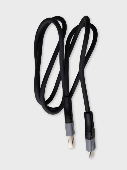 Bollark Type-C USB-C qora kabel tez va turbo zaryad 1.2 m