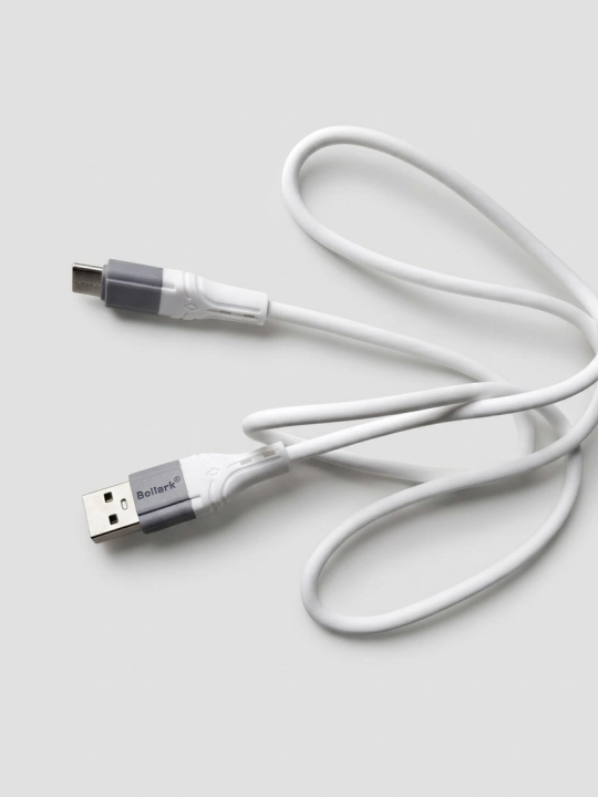 Bollark Type-C kabel — tez va turbo zaryad, oq va qora, USB-C - 