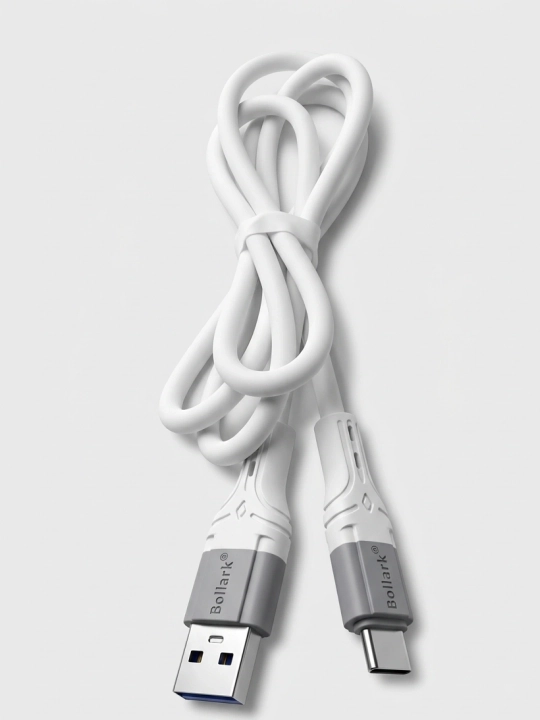 Bollark Type-C kabel — tez va turbo zaryad, oq va qora, USB-C