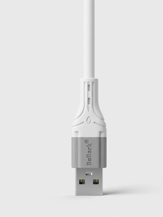Bollark Type-C kabel — tez va turbo zaryad, oq va qora, USB-C