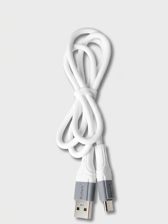 Bollark Type-C kabel — tez va turbo zaryad, oq va qora, USB-C