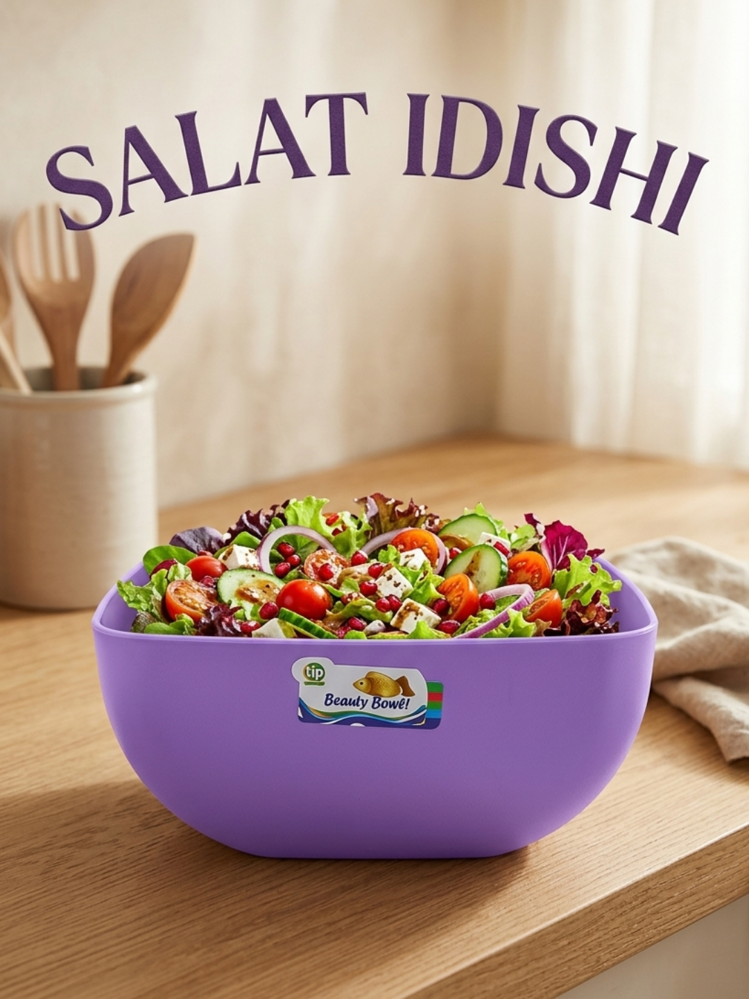 Yengil va qulay salat idishi — oshxonangiz uchun zamonaviy va chiroyli tanlov - 