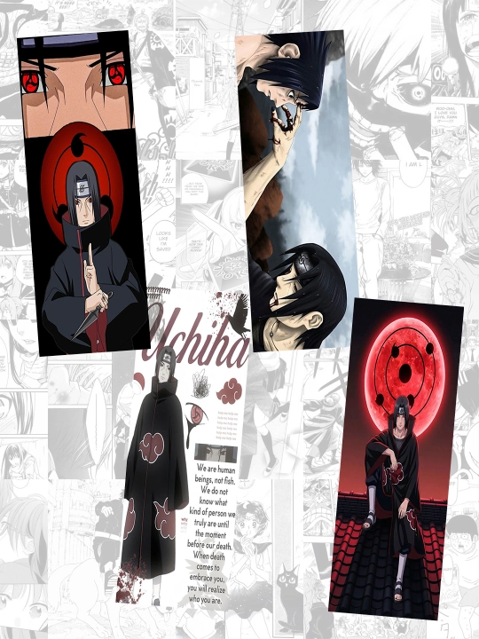 Набор из 4 закладок для книг в стиле аниме, Naruto, Jujutsu kaisen, Demon Slayer - 