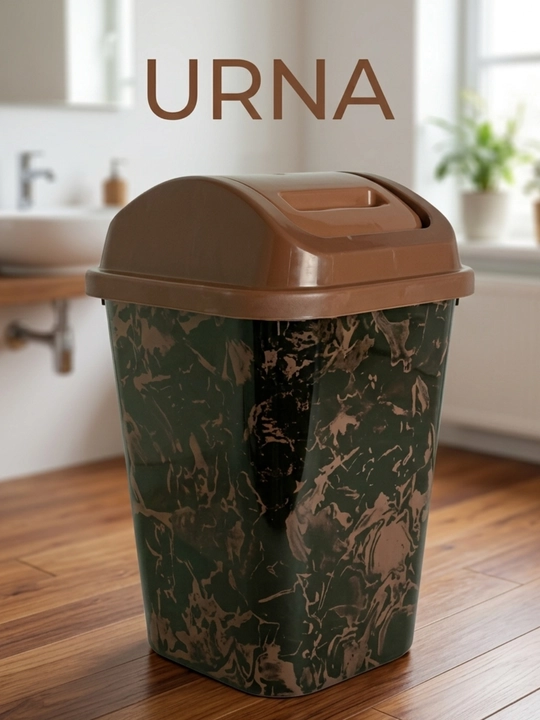 Zamonaviy urna mustahkam plastikdan, uy va ofis uchun qulay va chiroyli - 