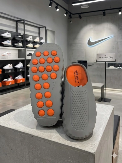 Мужские шлепанцы NIKe MIND001 специально для спорта. Рекомендуется брать на 1 размер больше — JAHON99-NIKEMIND001-СЕРЫЙ-43