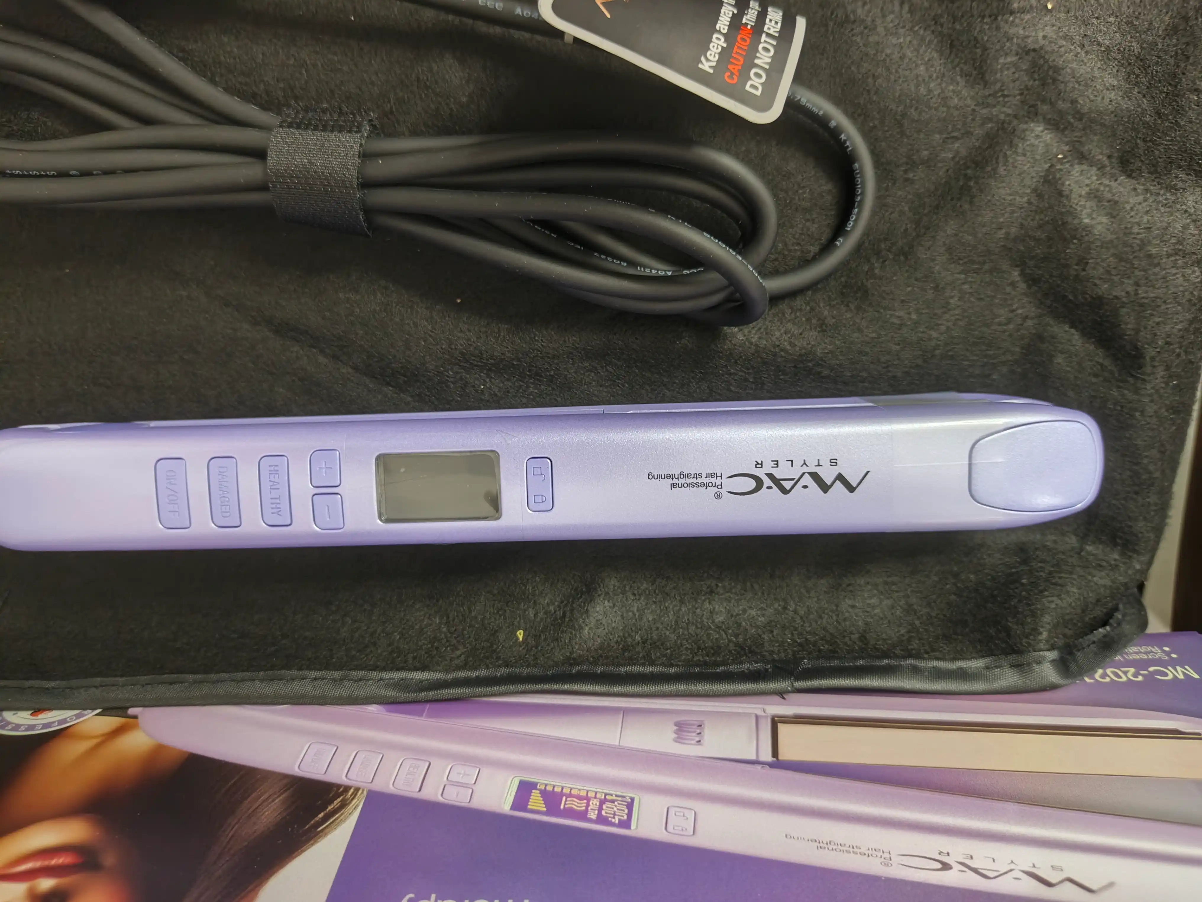 MAC Styler Keramika soch dazmoli, professional to‘g‘rilagich, LCD displey, 480°F