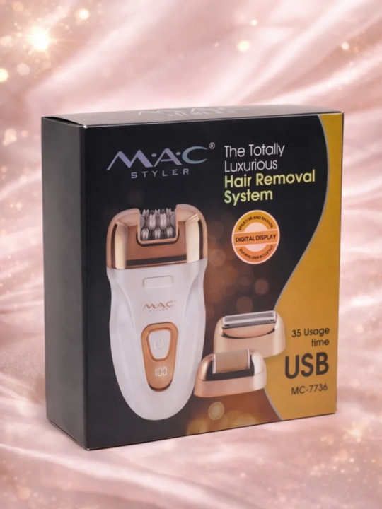 Ayollar uchun MAC Styler MC7732 - MC7736 simsiz epilyatori tana va nozik joylar uchun
