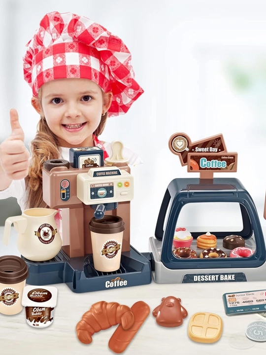 Игровой набор кофейни Coffee Machine (41 предмет) – идеальный выбор для маленьких бариста - 