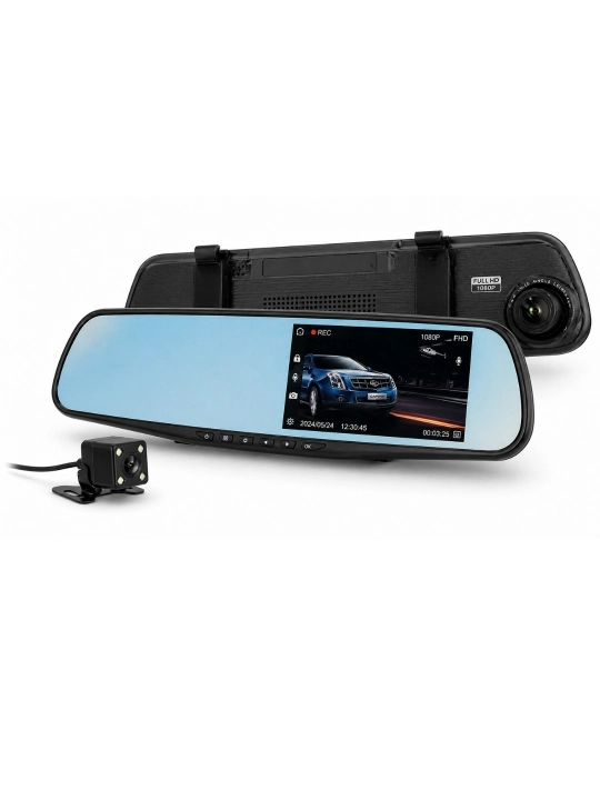 Видеорегистратор Vehicle Blackbox DVR Full HD 1080p, зеркало