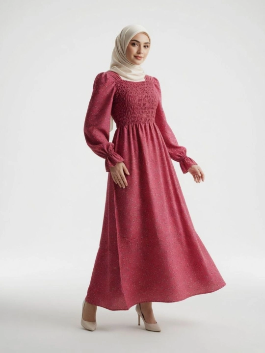Платье с резинкой на талии “Elegant Fit”