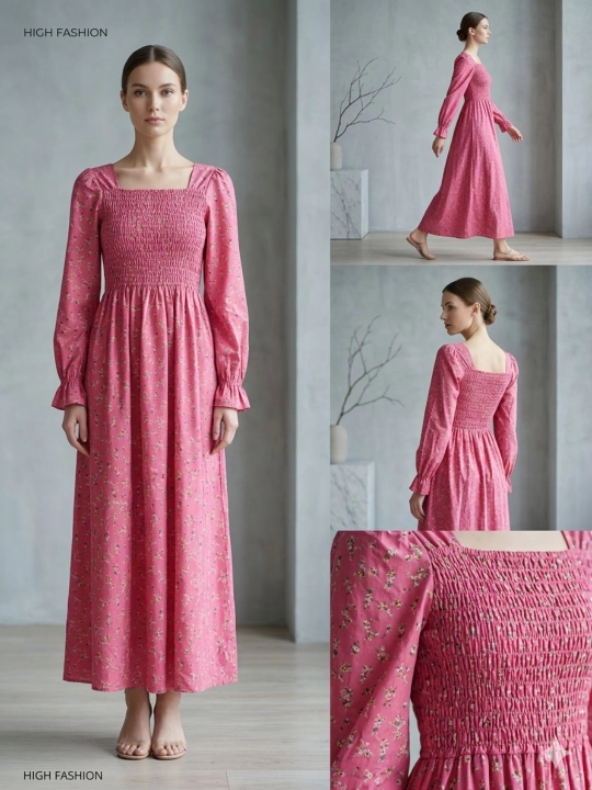Платье с резинкой на талии “Elegant Fit”