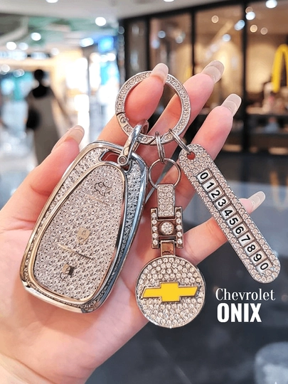 Защитный чехол для автомобильных дистанционных ключей - Chevrolet, Onix/Tracker, BYD, KIA — LDAVTO-KEY001-МОЛОЧ