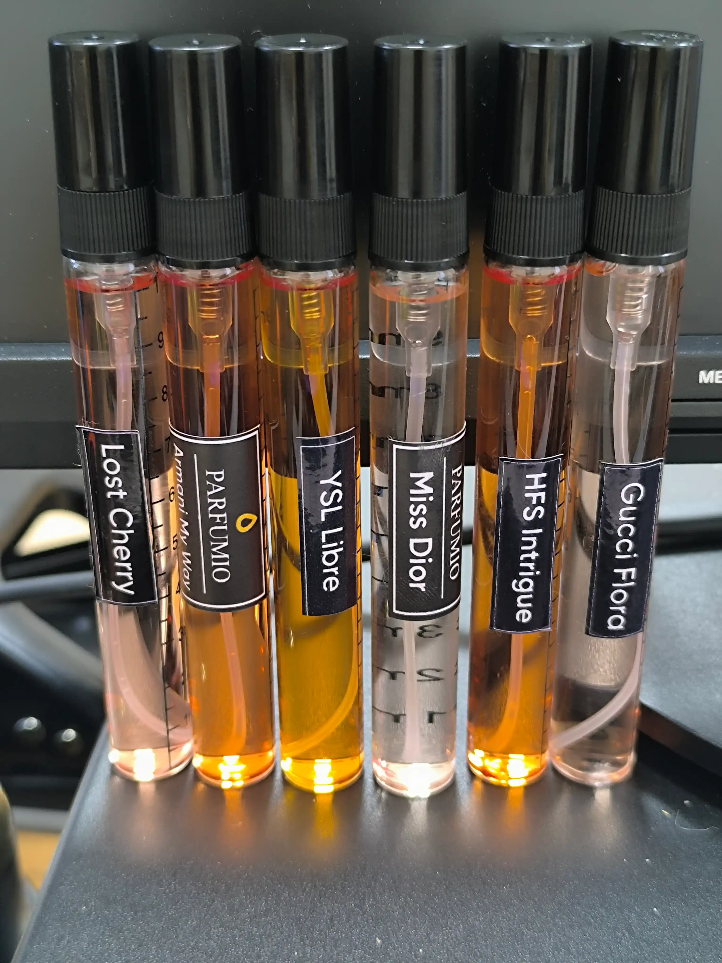 Набор духов для женщин Gucci Flora, Lost Cherry, Libre, Miss Dior, Devil's Intrigue 6в1