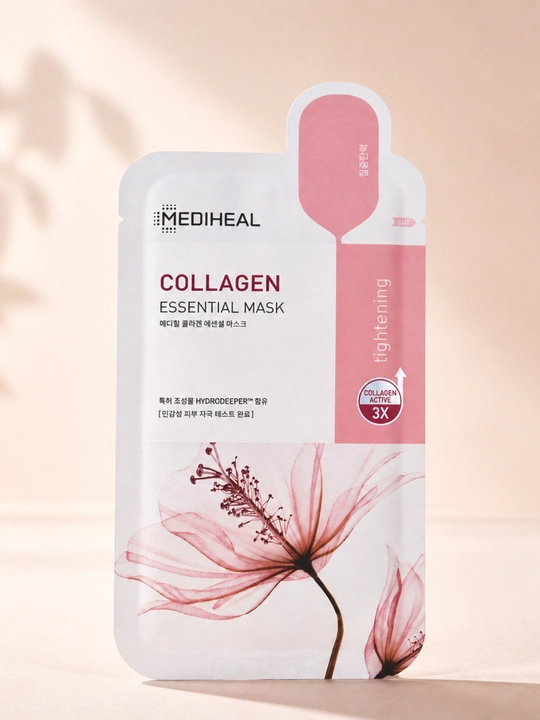 Mediheal Collagen Essential Mask yuz uchun matoli niqob, lifting va namlantirish - 