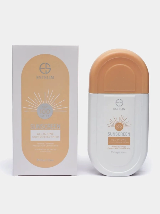 Солнцезащитный крем, Estelin, SPF 100, 80 PA+++ 100 г - 