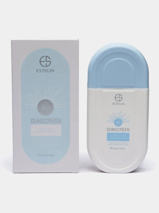 Солнцезащитный крем, Estelin, SPF 100, 80 PA+++ 100 г - 