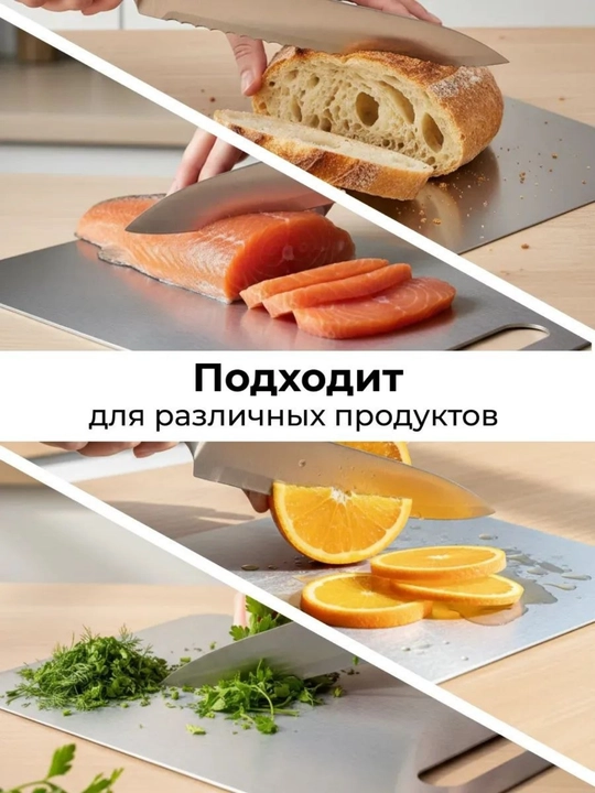 Металлическая разделочная доска из нержавеющей стали пищевой