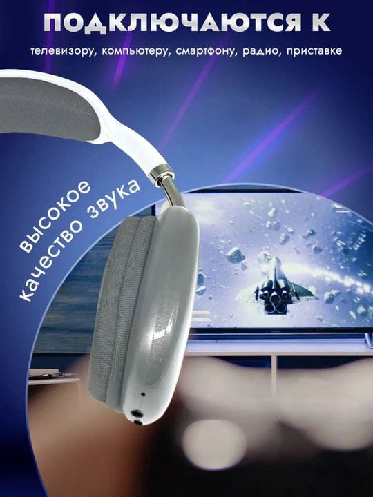 Simsiz Bluetooth P9 quloqchinlari mikrofon bilan