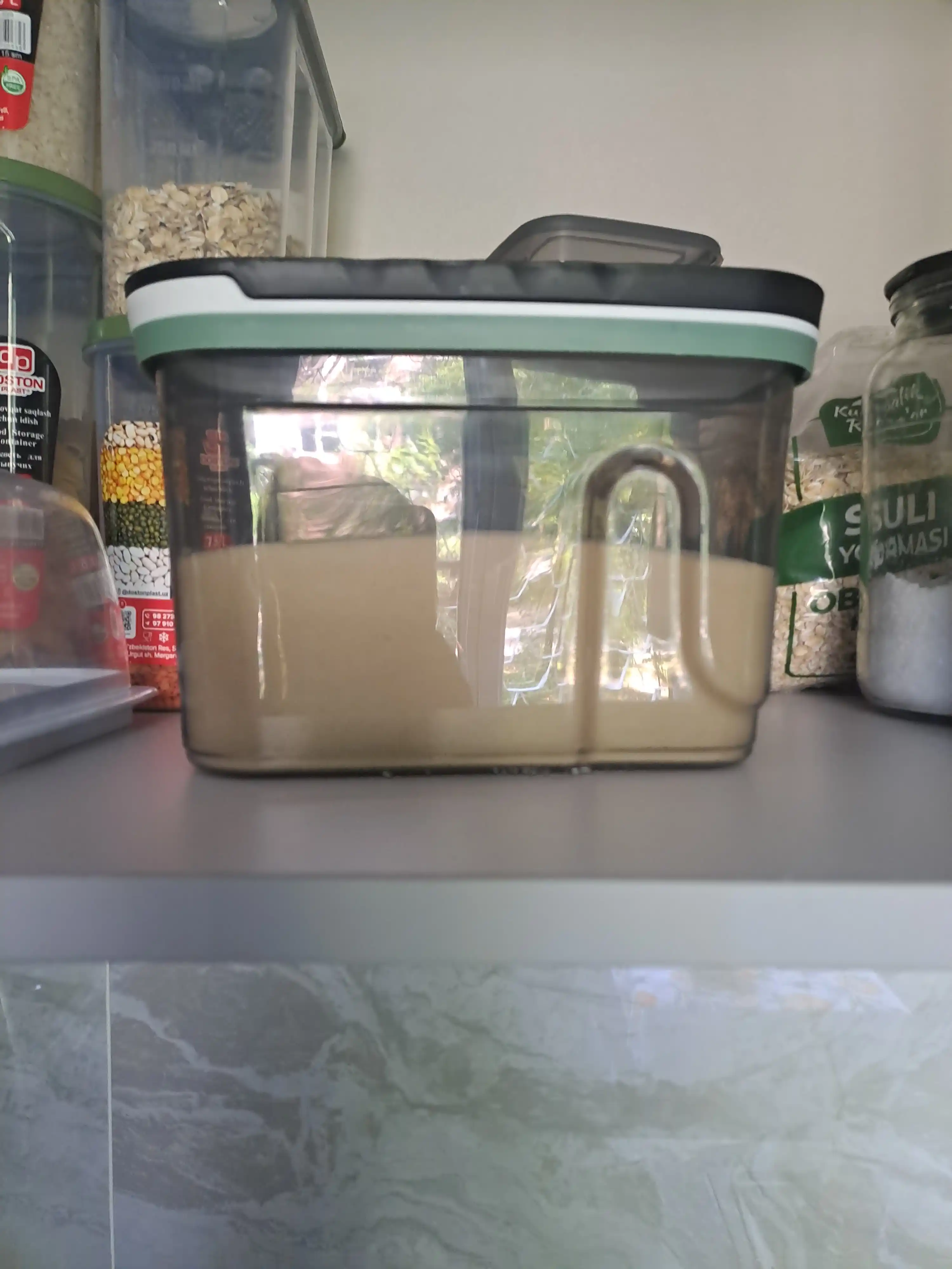 Контейнер пластиковый, для хранения сыпучих продуктов, круп, порошка, бытовой химии