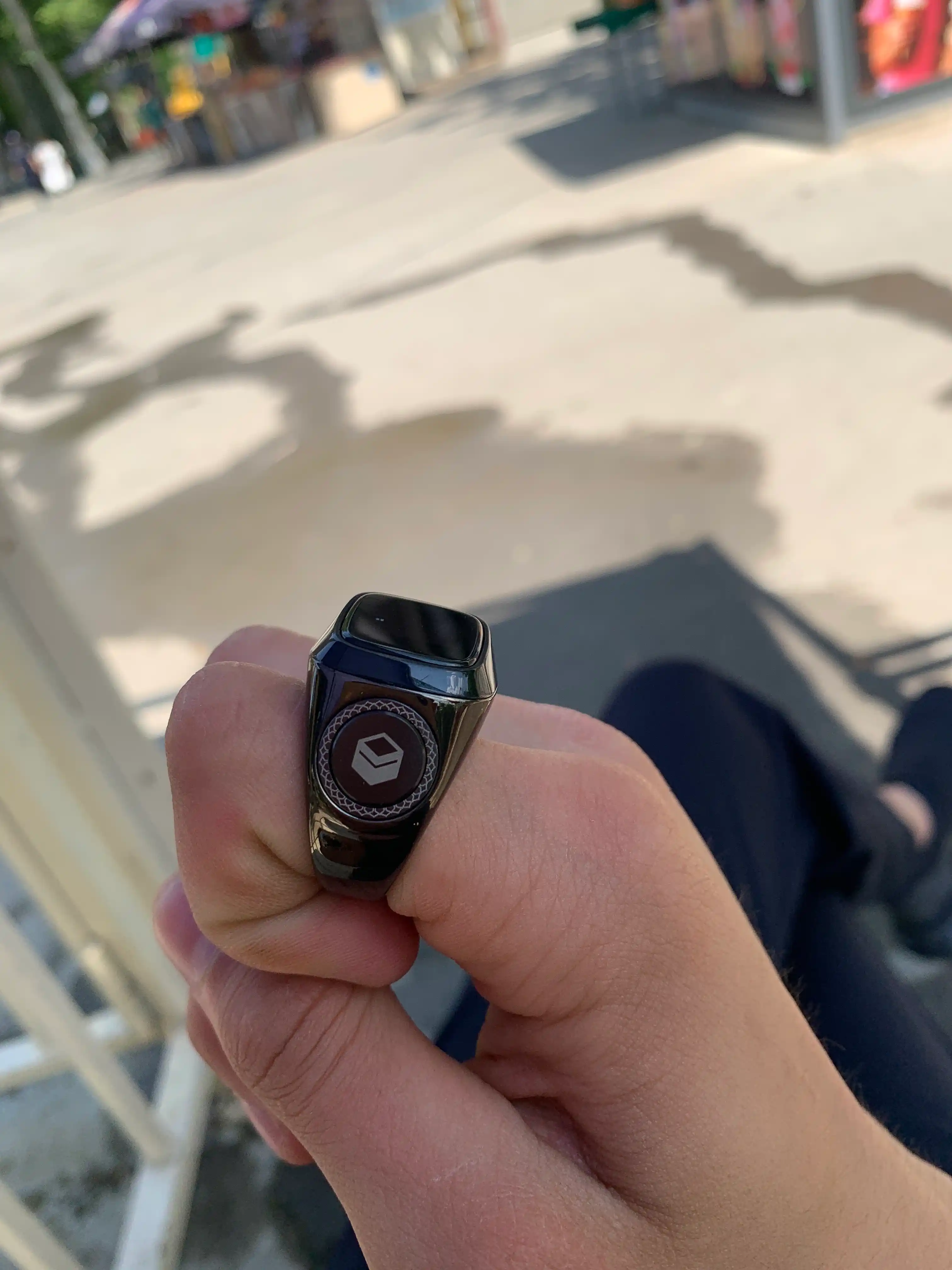 Смарт-кольцо для зикра, электронные четки Zikr Ring Lux + заряжающий кейс в подарок