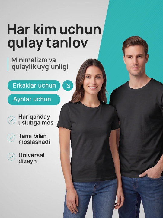 Erkaklar va ayollar uchun bir xil rangdagi futbolka, 100% paxta
