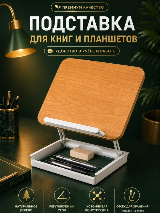 Universal taglik– Qur’on, kitob, telefon va planshetlar uchun taglik - 