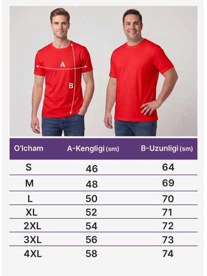 Erkaklar va ayollar uchun bir xil rangdagi futbolka, 100% paxta