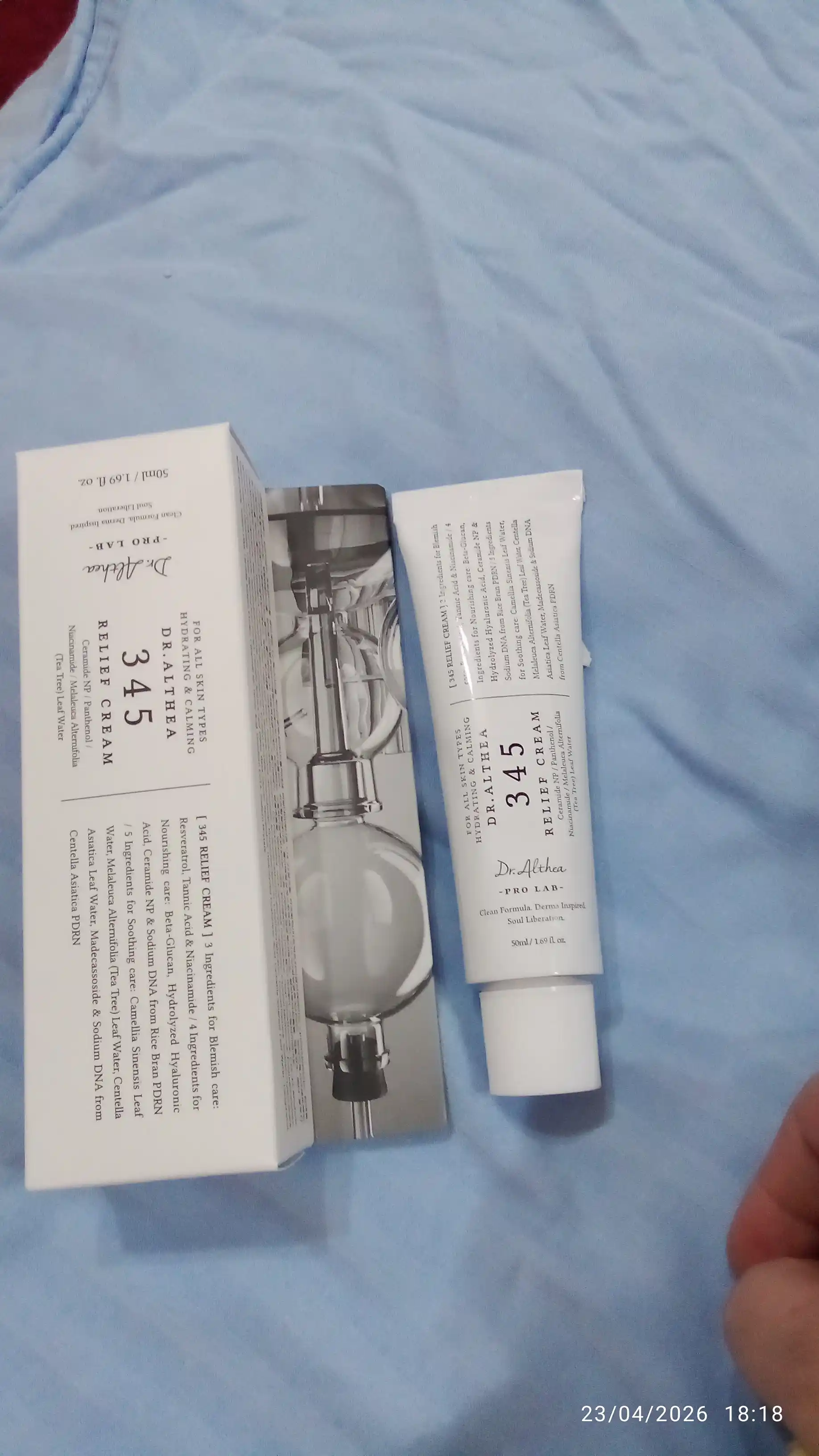 Dr. Althea 345 Relief Cream 50 мл , дневной крем для чувствительной кожи , Корея